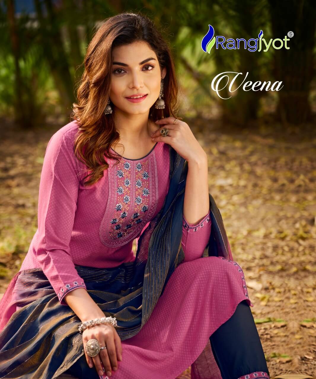 Rangjyot kurti Veena Vol-1